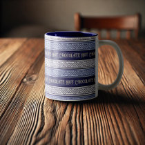 Hot Chocolate White Lilac & Purple Celtic Stripes