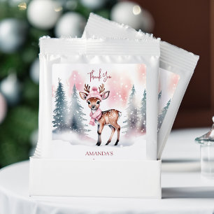 Hot chocolate winter baby shower thank you favor drink mix