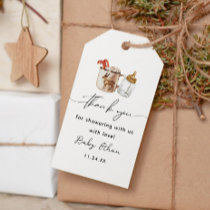 Hot Chocolate Winter Baby Shower Thank You Gift Tags