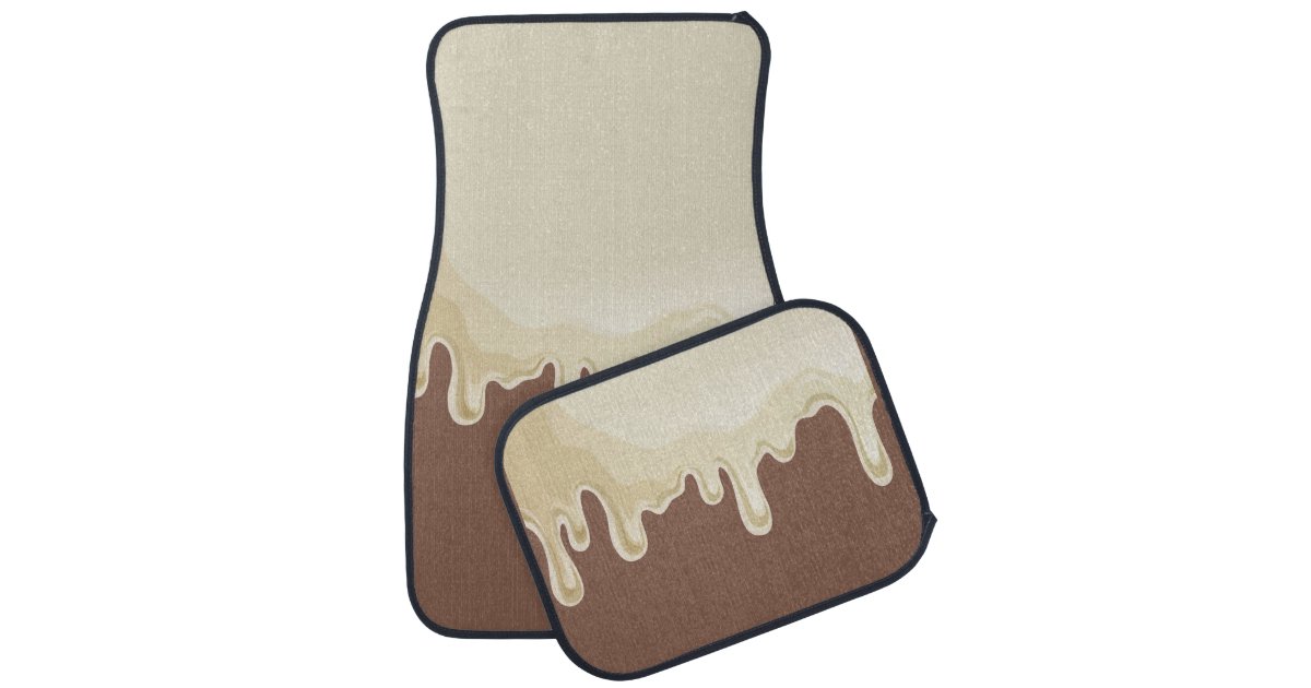Hot Chocolate With Dripping Cream Car Floor Mat Zazzle