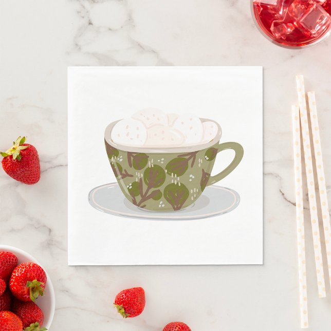 Hot Chocolate With Marshmallows Napkins (Creator Uploaded)