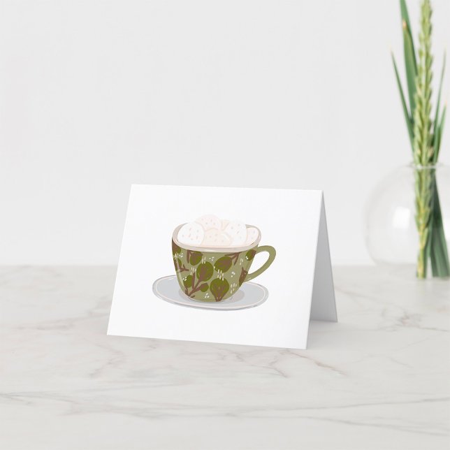 Hot Chocolate With Marshmallows Thank You Card (Creator Uploaded)