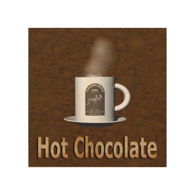 Hot Chocolate Wood Wall Decor (Front)