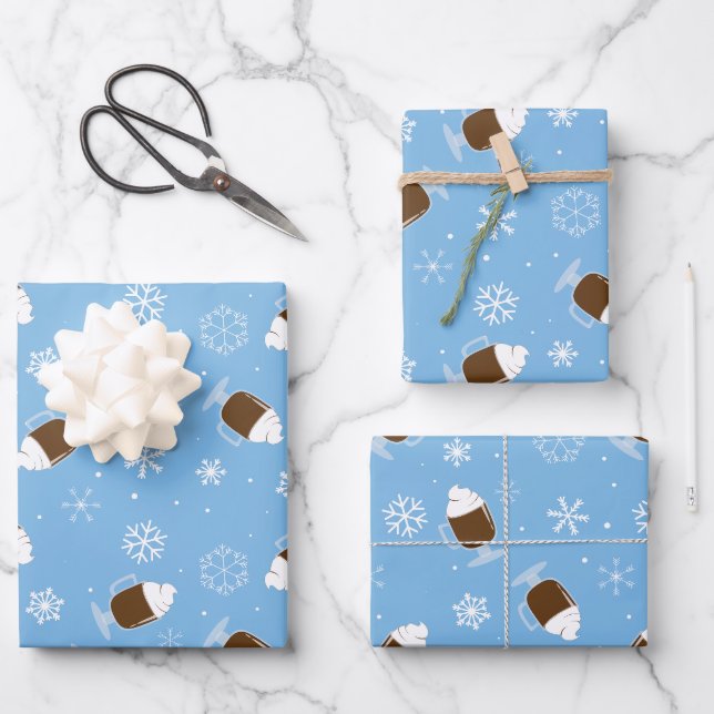 Hot Chocolate  Wrapping Paper Sheets (Front)