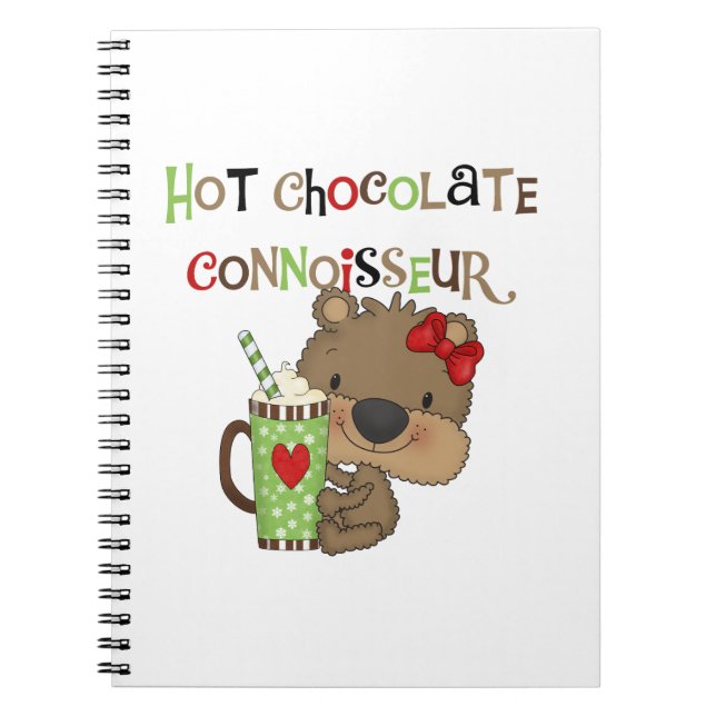 Hot ChocolateConoisseur Girl Bear Notebook (Front)