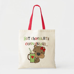 Hot ChocolateConoisseur Girl Bear Tote Bag