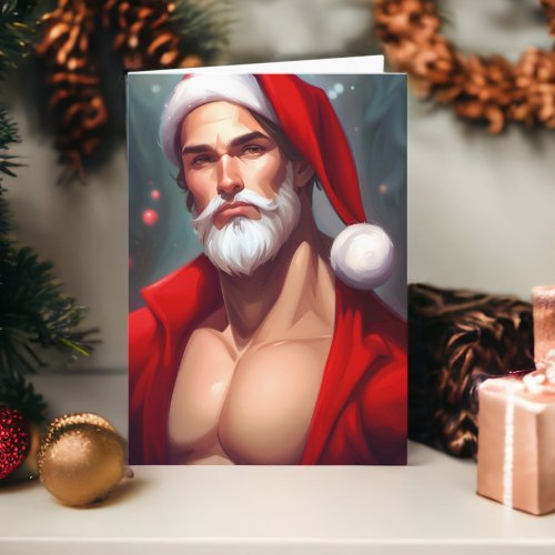 Hot Christmas Santa Claus Card