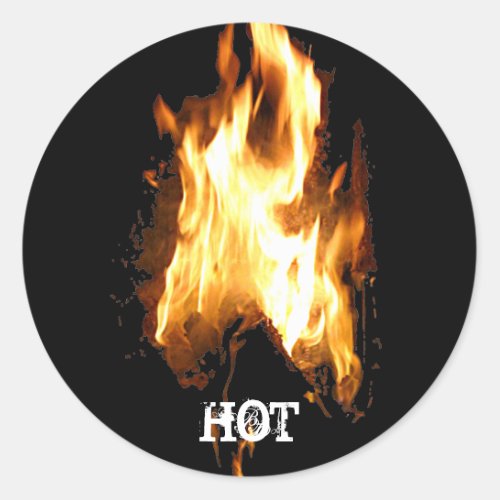 hot classic round sticker