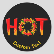 HOT CLASSIC ROUND STICKER