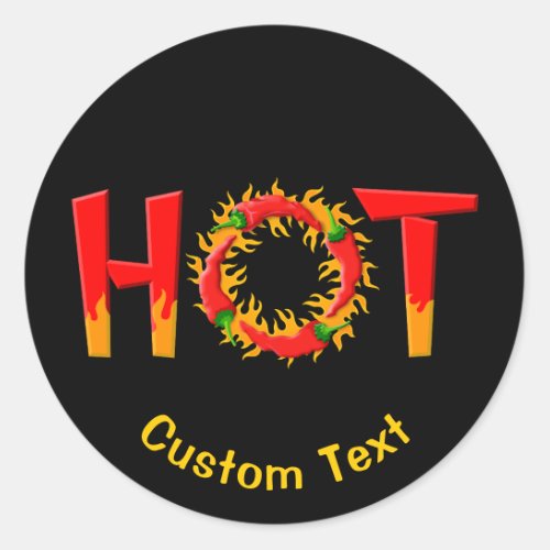 HOT CLASSIC ROUND STICKER