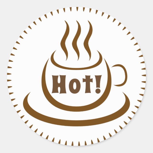 Hot! Classic Round Sticker (Front)