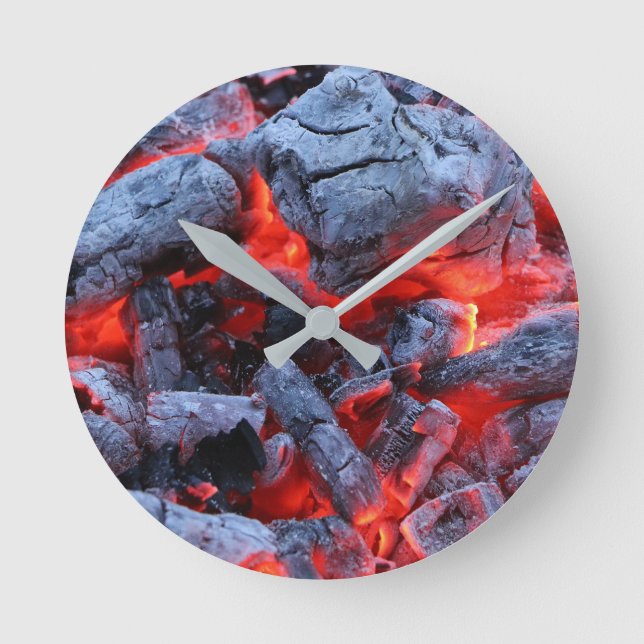 Hot coals round clock (Front)