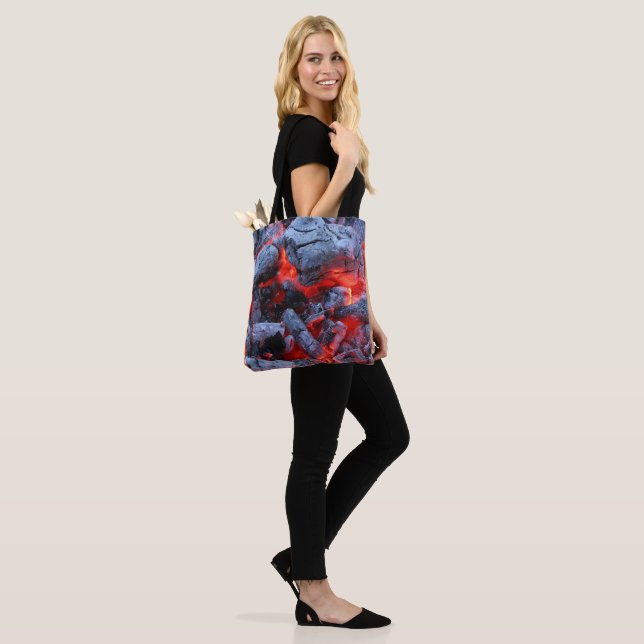 Hot coals tote bag (On Model)