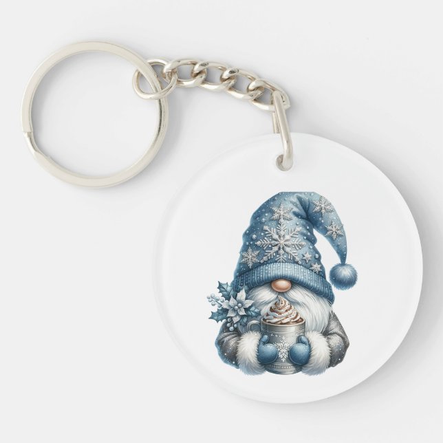 Hot Coco Gnome Keychain (Front)