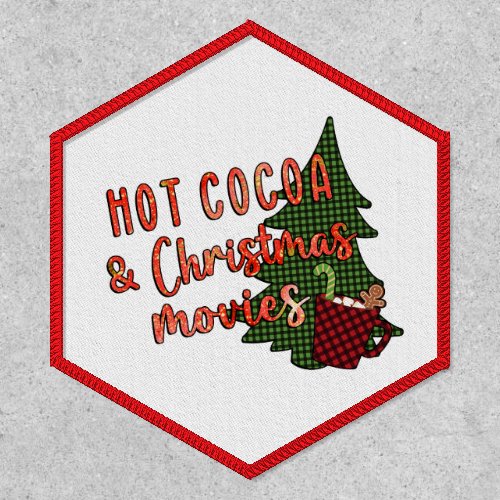 Hot Cocoa and Christmas Movies Patch