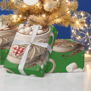 Hot Cocoa and Marshmallows Wrapping Paper