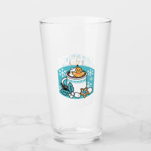 Hot Cocoa and Winter Charm - Snow Fall Cocoa Calls Glass