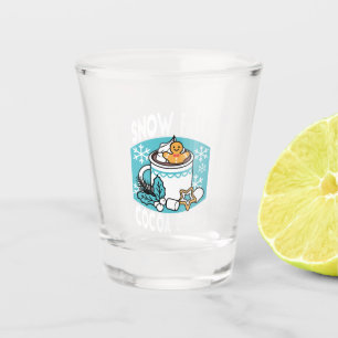 Hot Cocoa and Winter Charm - Snow Fall Cocoa Calls Shot Glass