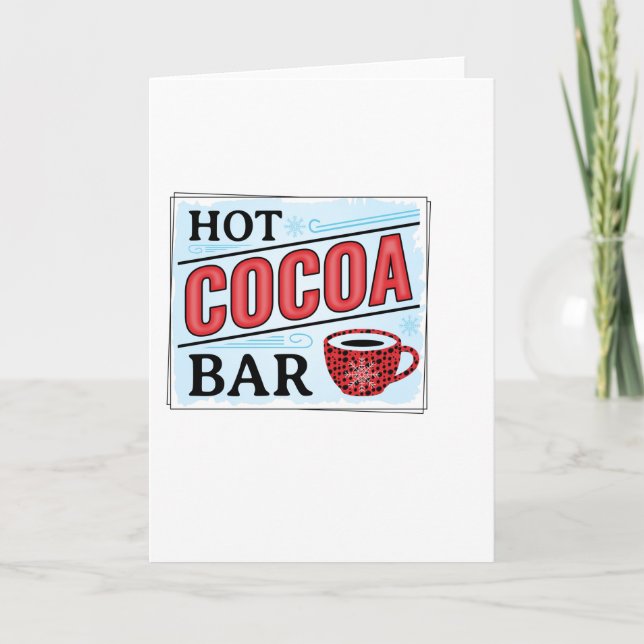 Hot Cocoa Bar Card (Front)