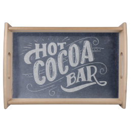 Hot Cocoa Bar Chalkboard Serving Tray