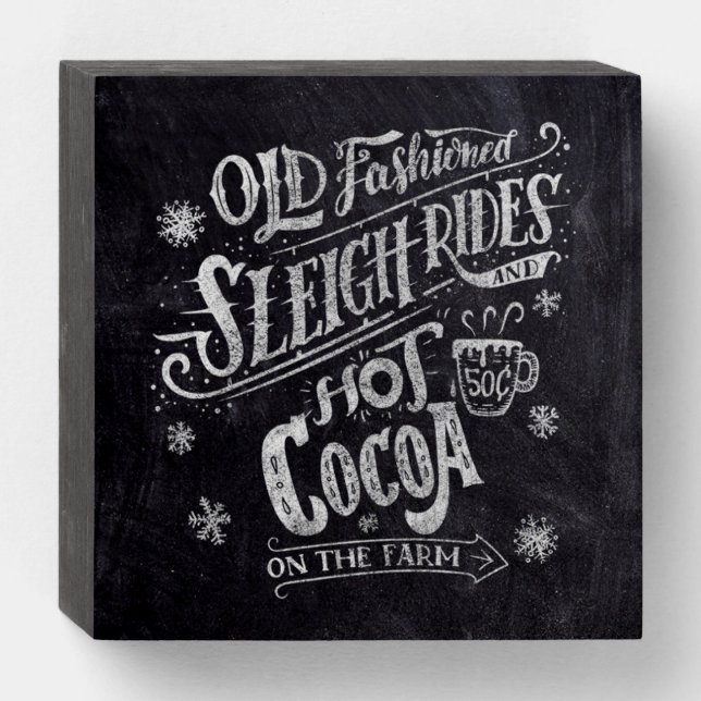 Hot Cocoa Bar Chalkboard Sign (Front Horizontal)
