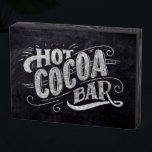 Hot Cocoa Bar Chalkboard Sign<br><div class="desc">This chalkboard hot cocoa bar sign features chalk hand lettering that says "Hot Cocoa Bar" on a faux chalkboard background. The lettering features decorative swashes and ornamental swirls.</div>