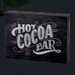 Hot Cocoa Bar Chalkboard Sign<br><div class="desc">This chalkboard hot cocoa bar sign features chalk hand lettering that says "Hot Cocoa Bar" on a faux chalkboard background. The lettering features decorative swashes and ornamental swirls.</div>