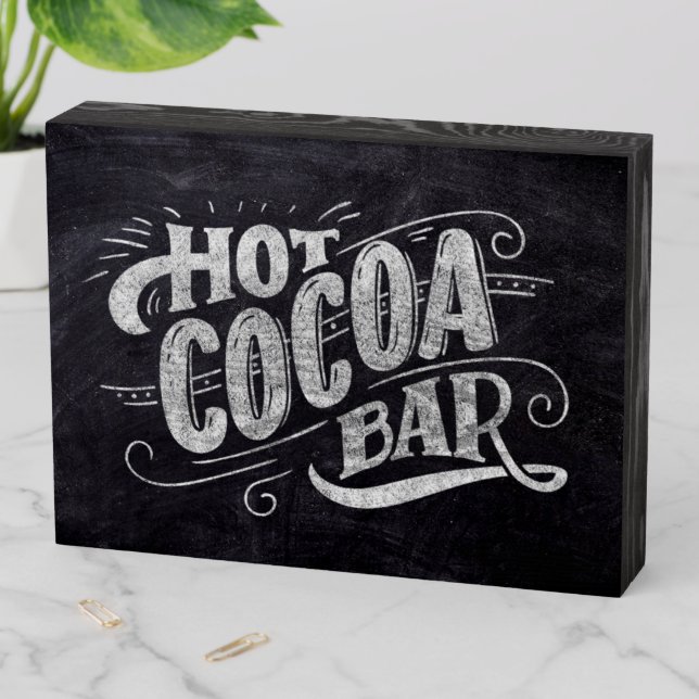 Hot Cocoa Bar Chalkboard Sign (In Situ Horizontal)