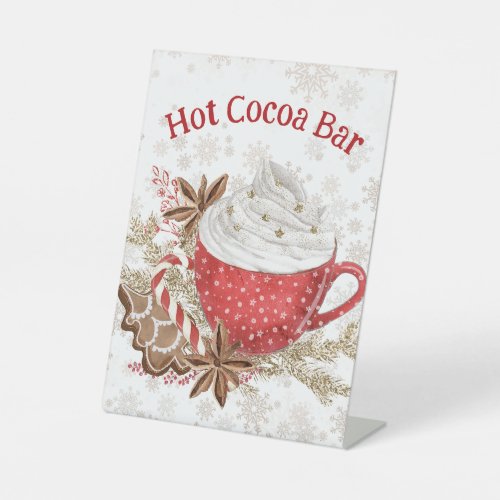 Hot Cocoa Bar Christmas Party Sign