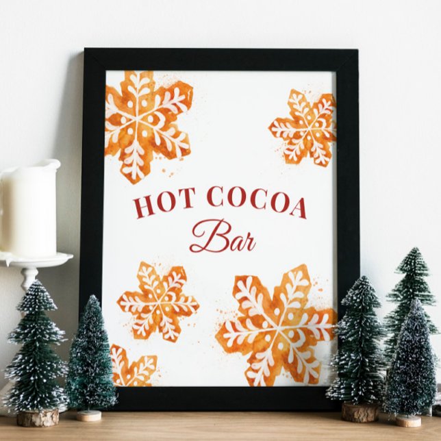 Hot Cocoa Bar Gingerbread Cookies Christmas Poster (Creator Uploaded)