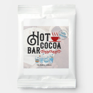 Hot Cocoa Bar; Packets of Hot Cocoa Chocolate Drink Mix