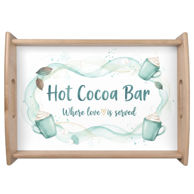 Hot Cocoa Bar Serving Tray (Front)