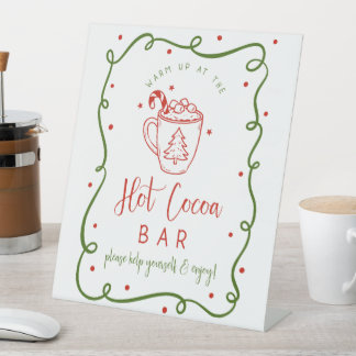 Hot Cocoa bar sign