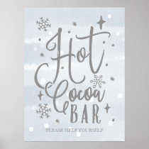 Hot Cocoa Bar Sign Winter Baby Shower Sign
