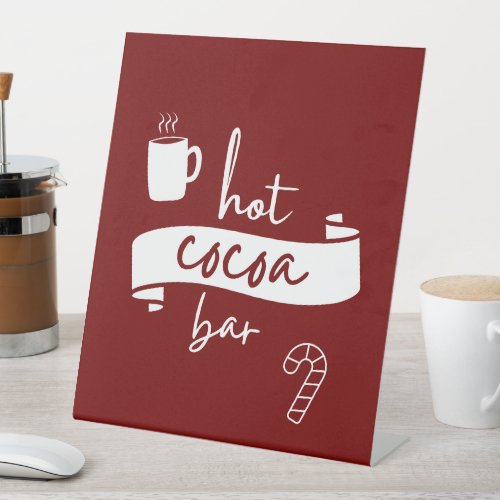 Hot Cocoa Bar Table Top Sign