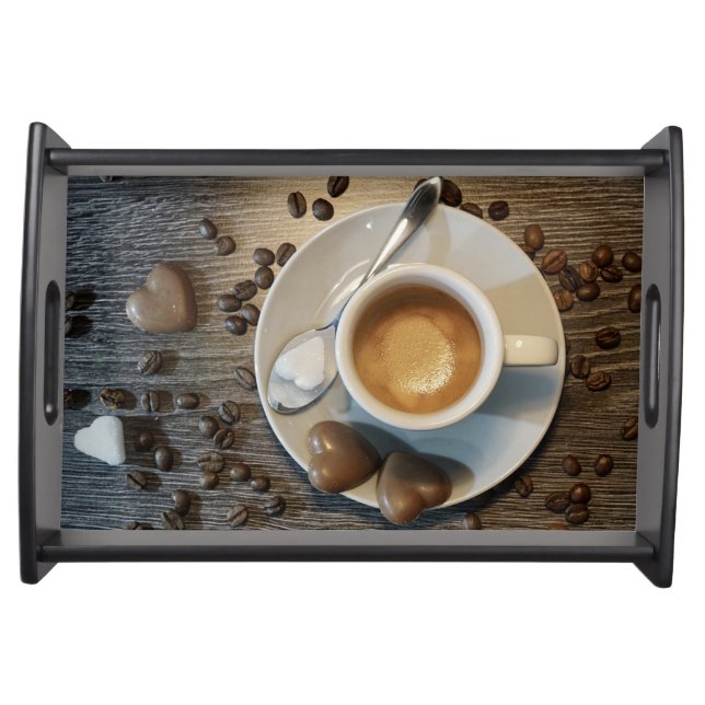 Hot Cocoa, Beans and Chocolate Serving Tray (Front)