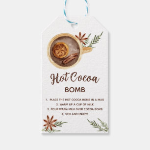 Hot Cocoa Bomb Shower Favor Gift Tags