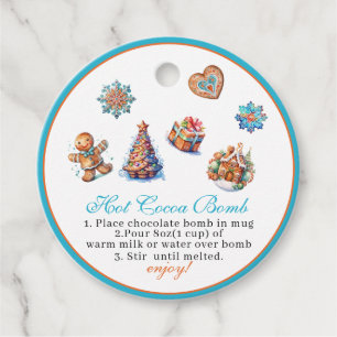 Hot Cocoa Bomb sweets and baby it is cold outside Favor Tags