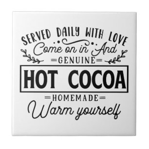 Hot Cocoa Ceramic Tiles
