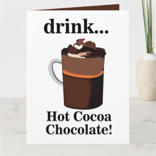 Hot Cocoa Chocolate Birthday Card