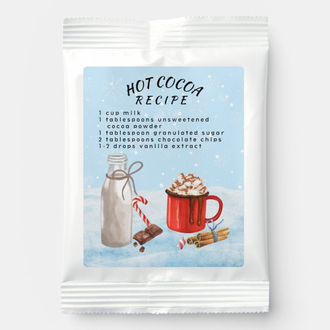 Hot Cocoa Chocolate Recipe   Drink Mix (Front)