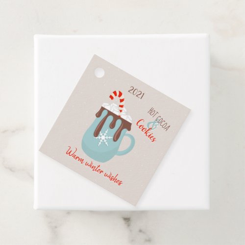 Hot Cocoa Christmas Favor Tags