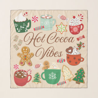 Hot Cocoa Christmas Vibes Scarf