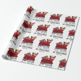 Hot Cocoa Cozy Blankets And Christmas Movies Cute Wrapping Paper