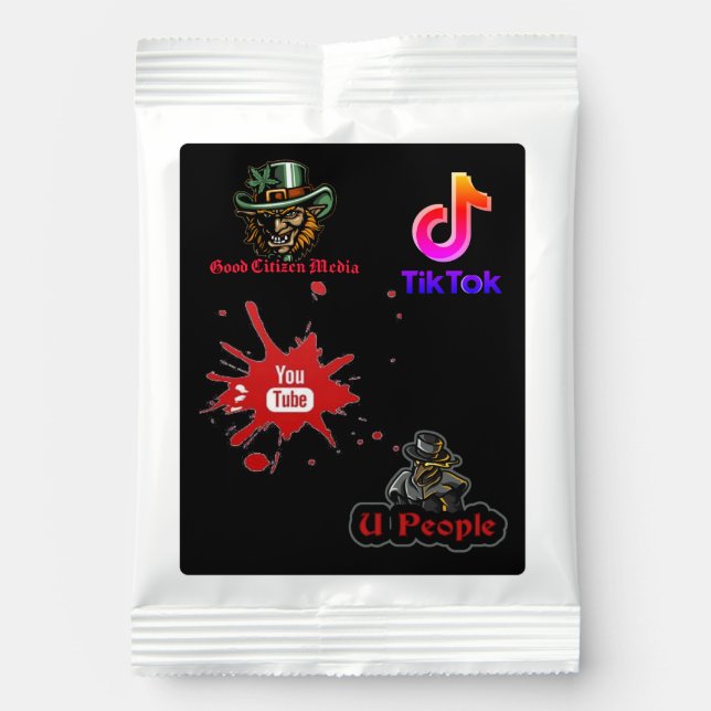hot cocoa custom  chocolate drink mix (Front)
