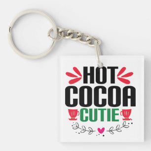 Hot Cocoa Cutie - Charming Christmas Keychain