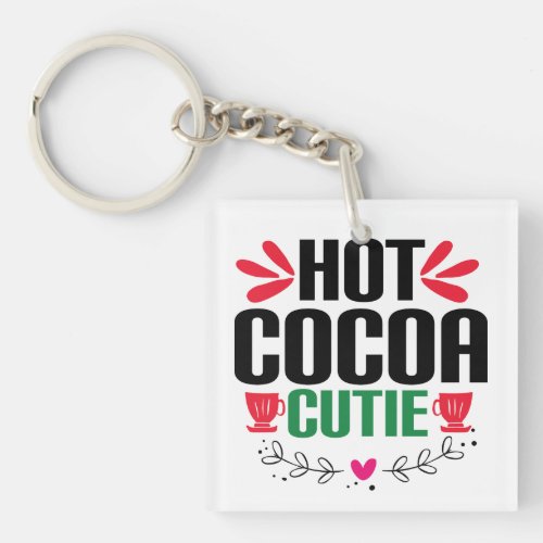 Hot Cocoa Cutie _ Charming Christmas Keychain
