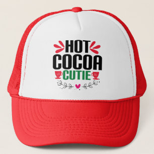 Hot Cocoa Cutie - Charming Christmas Trucker Hat