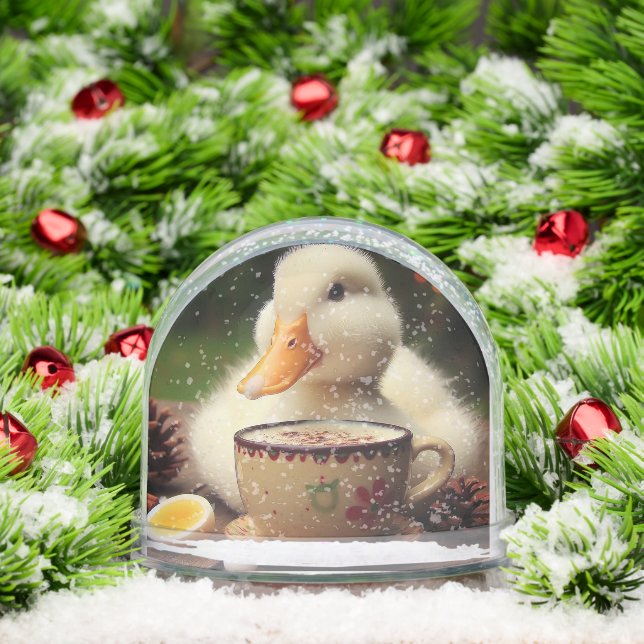 HOT COCOA DUCK SNOW GLOBE (Christmas)
