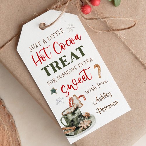 Hot Cocoa Favor Holiday Party Hot Chocolate Gift Tags